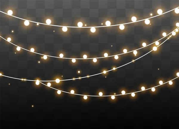 Christmas lights effect — Stock Vector