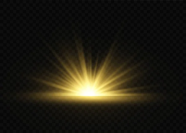 Lumière du soleil. — Image vectorielle