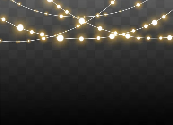 Efecto luces de Navidad — Vector de stock