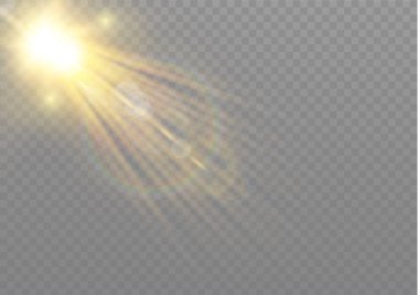 Güneş merceği flaşı. 