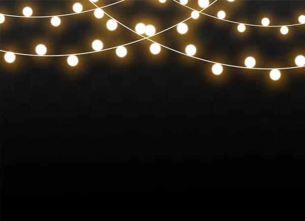 Natal luzes efeito —  Vetores de Stock