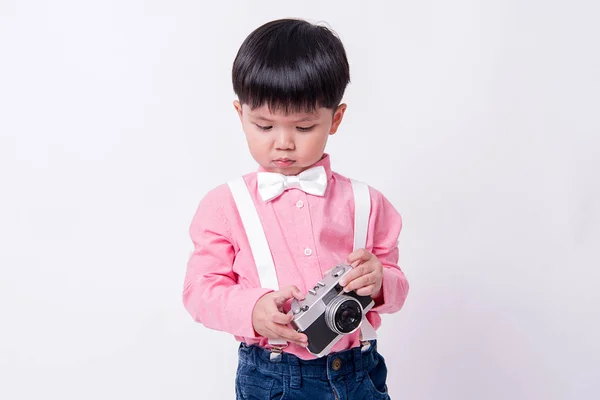 어린이 카메라를 — 스톡 사진