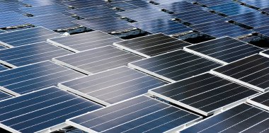 Su, ekolojik enerji yenilenebilir güneş paneli bitki elektrik enerjisi güneş santrali float.