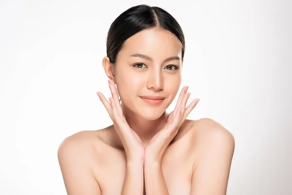 Beautiful Young Asian Woman Clean Fresh Skin Look Girl Beauty Royalty Free Stock Images