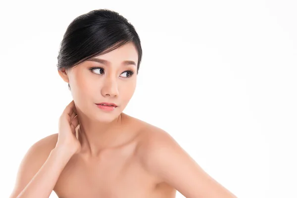 Belle Jeune Femme Asiatique Avec Look Propre Peau Fraîche Fille — Photo