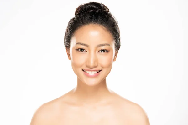 Hermosa Mujer Asiática Joven Con Aspecto Piel Limpia Fresca Chica — Foto de Stock