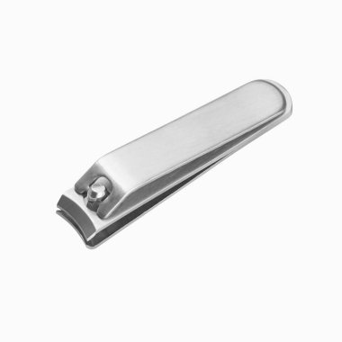 Beyaz arkaplanda tırnak makasları izole