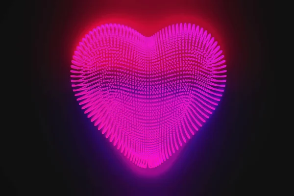 Present Saint Valentine Day His Heart Beautiful Colorful Background Valentine — Stock Photo, Image