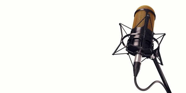 Microphone Studio Background Illustration — Stock Photo, Image