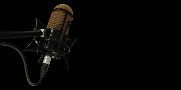 Microphone Studio Background Illustration — Stock Photo, Image