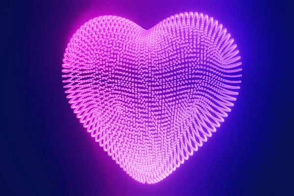 Present Saint Valentine Day His Heart Beautiful Colorful Background Valentine — Stock Photo, Image