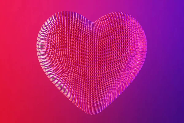 Present Saint Valentine Day His Heart Beautiful Colorful Background Valentine — Stock Photo, Image