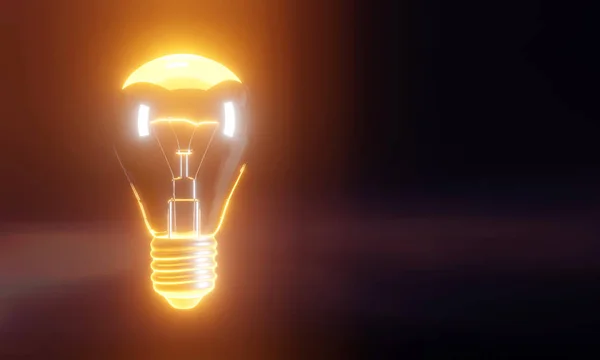 Realistická Elektrická Žárovka Visící Stropu Eonitový Držák Lampy Řetězovou Přepínačem — Stock fotografie