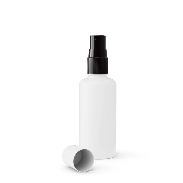 Πλαστικό Μπουκάλι Λευκό Λευκό Φόντο Απεικόνιση — Φωτογραφία Αρχείου