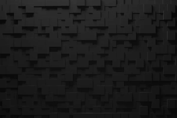黑色三角形抽象背景 曲柄表面 3D渲染 — 图库照片