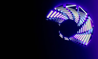 Geometri arka planı. Soyut Minimum Dış Tasarım. Yaratıcı Mimari Kavram.