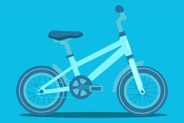Bicicleta Diseño Plano Vector Ilustración — Vector de stock
