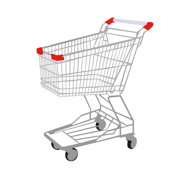 Grocery Cart Vector Illustration — Stock Vector