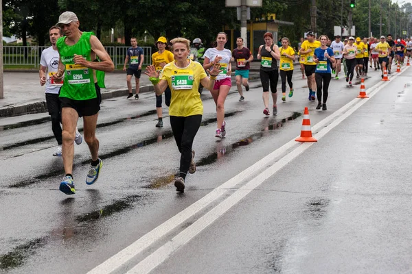 Ντνίπρο Στην Ουκρανία Μαΐου 2018 Συμμετέχοντες Του Interpipe Dnipro Μισό — Φωτογραφία Αρχείου