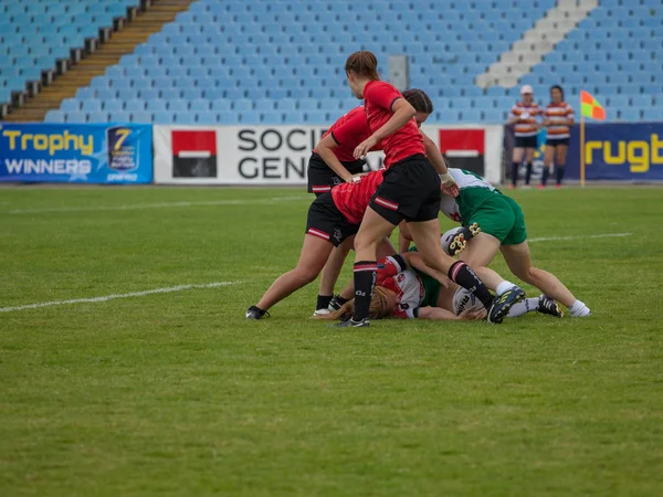 Dnipro Oekraïne Juni 2018 Rugby Europa Zevens Trophy Voor Vrouwen — Stockfoto