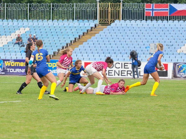 Dnipro Ukraina Czerwca 2018 Rugby Europy Kobiet Siódemki Trofeum 2018 — Zdjęcie stockowe