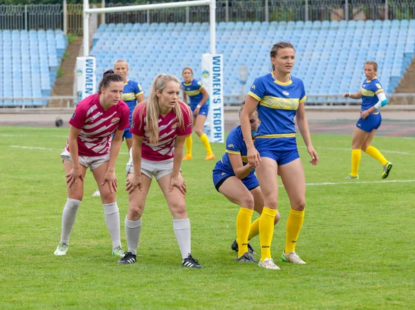 Dnipro Ukraina Czerwca 2018 Rugby Europy Kobiet Siódemki Trofeum 2018 — Zdjęcie stockowe