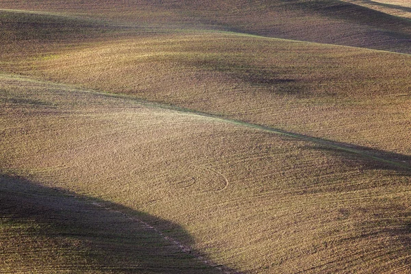 Типичные Холмистые Поля Тосканы — стоковое фото
