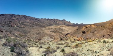 El Teide krater panoramik görünüm