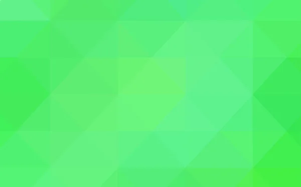 Світло Зелена Векторна Текстура Градієнтними Трикутниками Геометрична Ілюстрація Стилі Орігамі — стоковий вектор