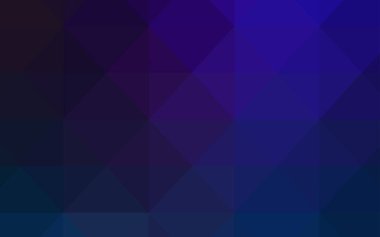 Koyu mavi parlayan üçgen kapak vektör. Gradyan ile zarif parlak poligonal illüstrasyon. Cep telefonu arka plan için şablon.