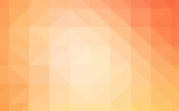 Licht Orange Vektor Abstrakten Polygonalen Hintergrund Farbenfrohe Illustration Polygonalen Stil — Stockvektor