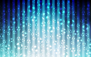 FIFA sembolleri ışık mavi vektör şablonu. Renkli resimde gradiental bir zemin üzerinde toplar. Desen kitapçıklar, FIFA 2018 broşürler.