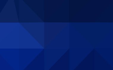 Koyu mavi vektör zemin Çokgen. Poligonal illüstrasyon parlayan, hangi üçgen oluşur. Yeni şablon-ebilmek var olmak kullanılmış için marka kitap.