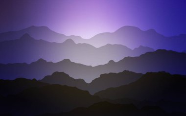 Hafif pembe, mavi vektör arka plan balonu şekiller ile. Gradyan ile dağ tarzında yaratıcı geometrik şekil. Marka kitap için zarif desen.