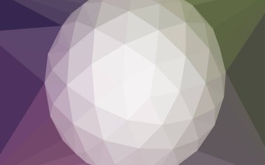 Hafif pembe, yeşil vektör Çokgen arka plan ile bir merkezinde bir mücevher. Üçgen geometrik örnek gradyan ile. Cep telefonu arka plan için şablon.