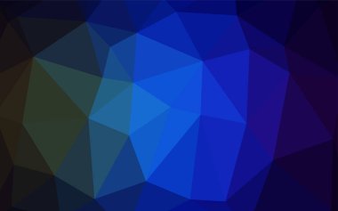 Koyu mavi, yeşil bulanık üçgen desen vektör. Üçgen geometrik örnek gradyan ile. Bu desen bir marka kitap bir parçası olarak kullanılabilir.