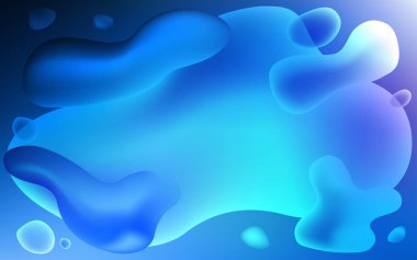 Koyu mavi vektör şablon bükülmüş şeritler. Bulanık kabarcık şekillerle bir örnek. Marka kitap yeni kompozisyon.