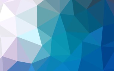 Hafif mavi vektör üçgen mozaik kapak. Renkli resimde üçgenler ile soyut tarzda. Tasarımınız için üçgen desen.