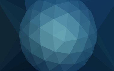 Koyu mavi vektör degrade üçgenler doku bir mücevher bir merkezi ile. Resimde üçgenler ile soyut tarzda. Desen için bir marka kitabın zemin.