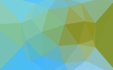 Açık mavi, yeşil vektör düşük poli doku. Renkli resimde gradyan ile poligonal tarzı. Afiş için tamamen yeni şablon.