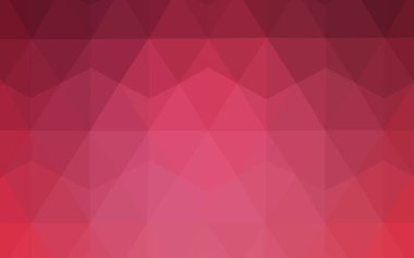 Hafif pembe vektör soyut poligonal şablonu. Tamamen yeni bir renk illüstrasyon poligonal bir tarzda. İşiniz için en iyi üçgen tasarım.