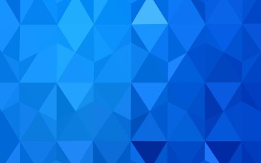 Üçgen düzen parlayan ışık mavi vektör. Renkli resimde gradyan ile poligonal tarzı. İş tasarımınız için yeni stil.