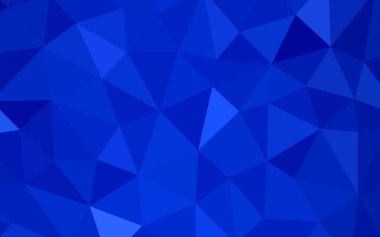 Hafif mavi vektör degrade üçgenler desen. Çokgen şekilleri ile bir örnek. İş tasarımınız için yeni stil.