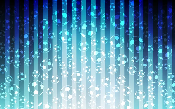 FIFA sembolleri ışık mavi vektör şablonu. Renkli resimde gradiental bir zemin üzerinde toplar. Desen kitapçıklar, FIFA 2018 broşürler.