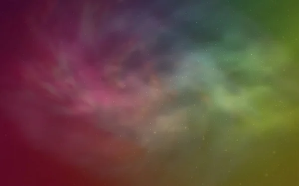 Licht Mehrfarbige Vektorschablone Mit Raumsternen Leuchtende Illustration Mit Himmelssternen Auf — Stockvektor