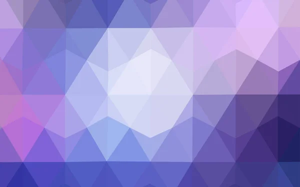 Hellrosa Blaues Vektorpolygonalmuster Dreieckige Geometrische Probe Mit Steigung Bestes Dreieckiges — Stockvektor