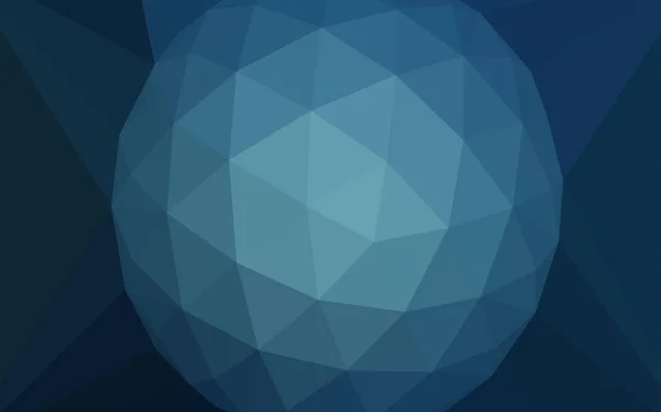 Textura Triángulos Gradiente Vectorial Azul Oscuro Con Una Gema Centro — Vector de stock