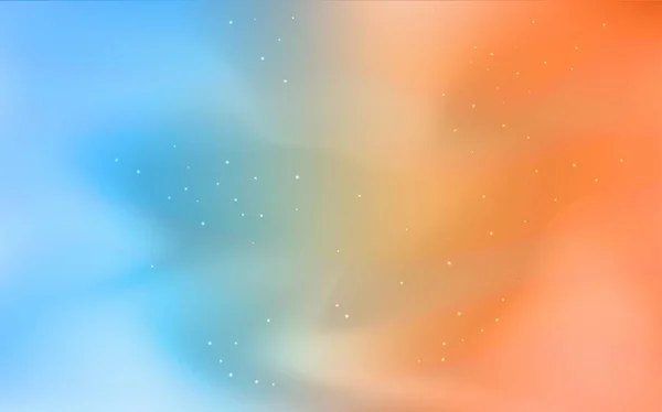 Bleu Clair Disposition Vectorielle Jaune Avec Étoiles Cosmiques Illustration Colorée — Image vectorielle