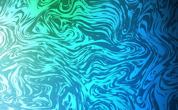 Hellblaue Grüne Vektorschablone Mit Flüssigen Formen Brandneue Farbige Illustration Marmorstil — Stockvektor