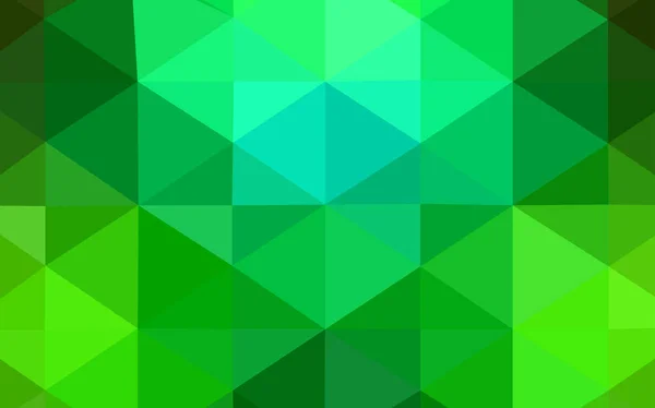 Světle Zelené Vektorové Pozadí Abstraktní Mozaiky Creative Obrázek Polotónových Stylu — Stockový vektor